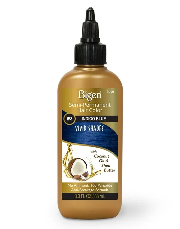 Bigen Vivid Shades Semi-permanent Hair Color - Indigo Blue