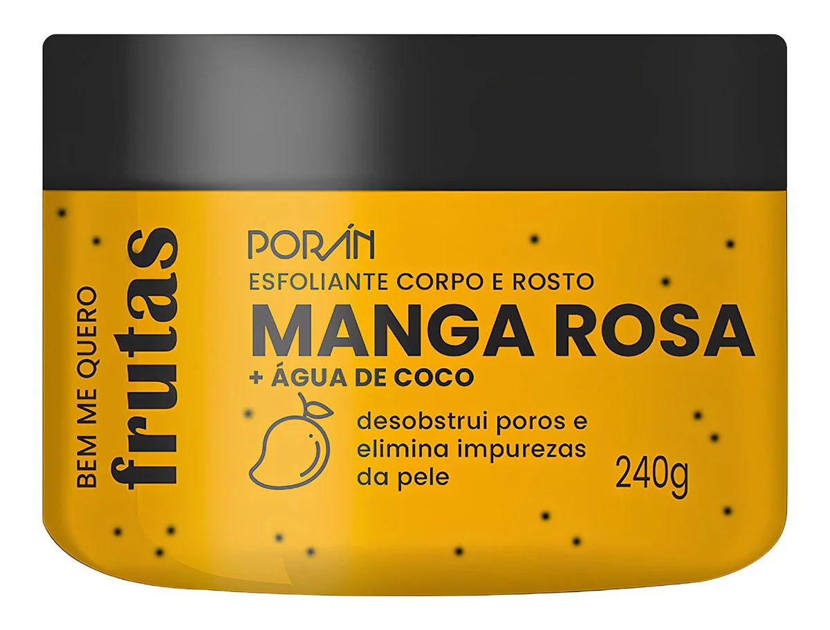 Porán Esfoliante Corpo E Rosto Manga Rosa