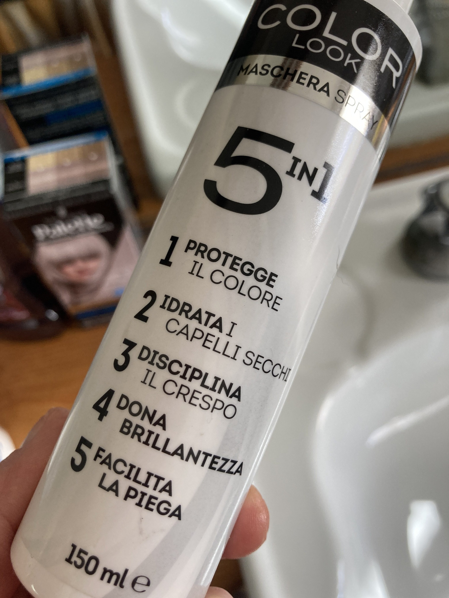 Thành phần Xịt Eurospin Colori Look Maschera Spray 5 In 1