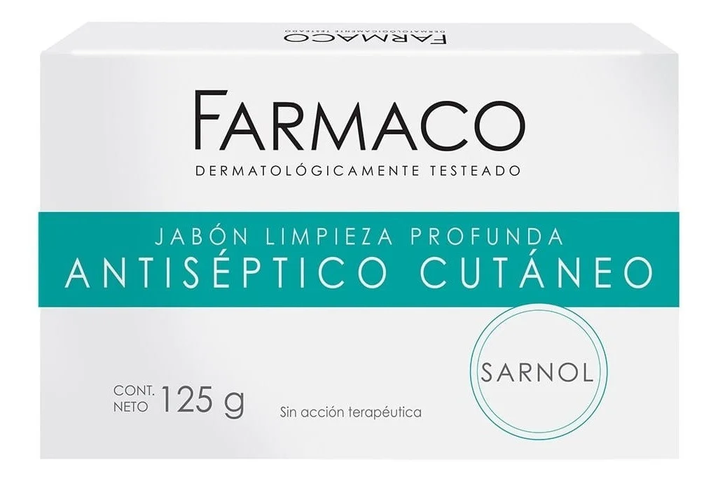 Farmaco Jabón Limpieza Profunda Antiséptico Cutáneo