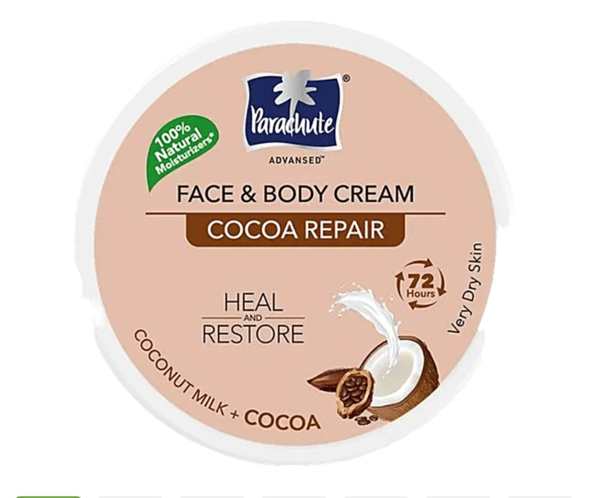 Full ingredients list Parachute Advansed Face And Body Cream