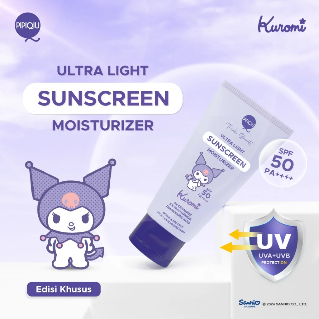 Kem chống nắng Pipiqiu Ultra Light Sunscreen Moisturizer Bright & Protect SPF 50 Pa++++