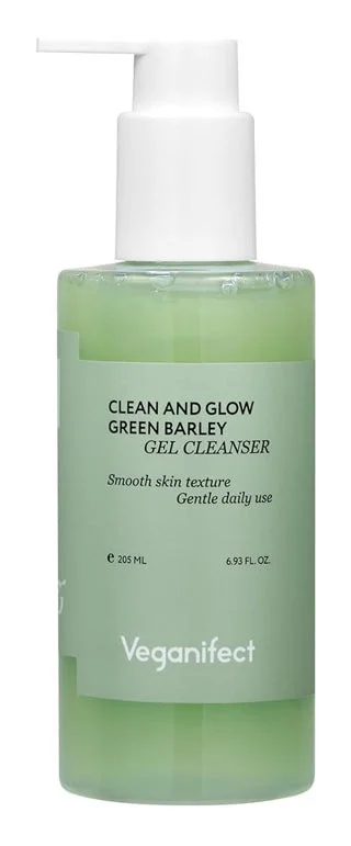 Sữa rửa mặt veganifect. Clean & Glow Green Barley Lha Gel Cleanser