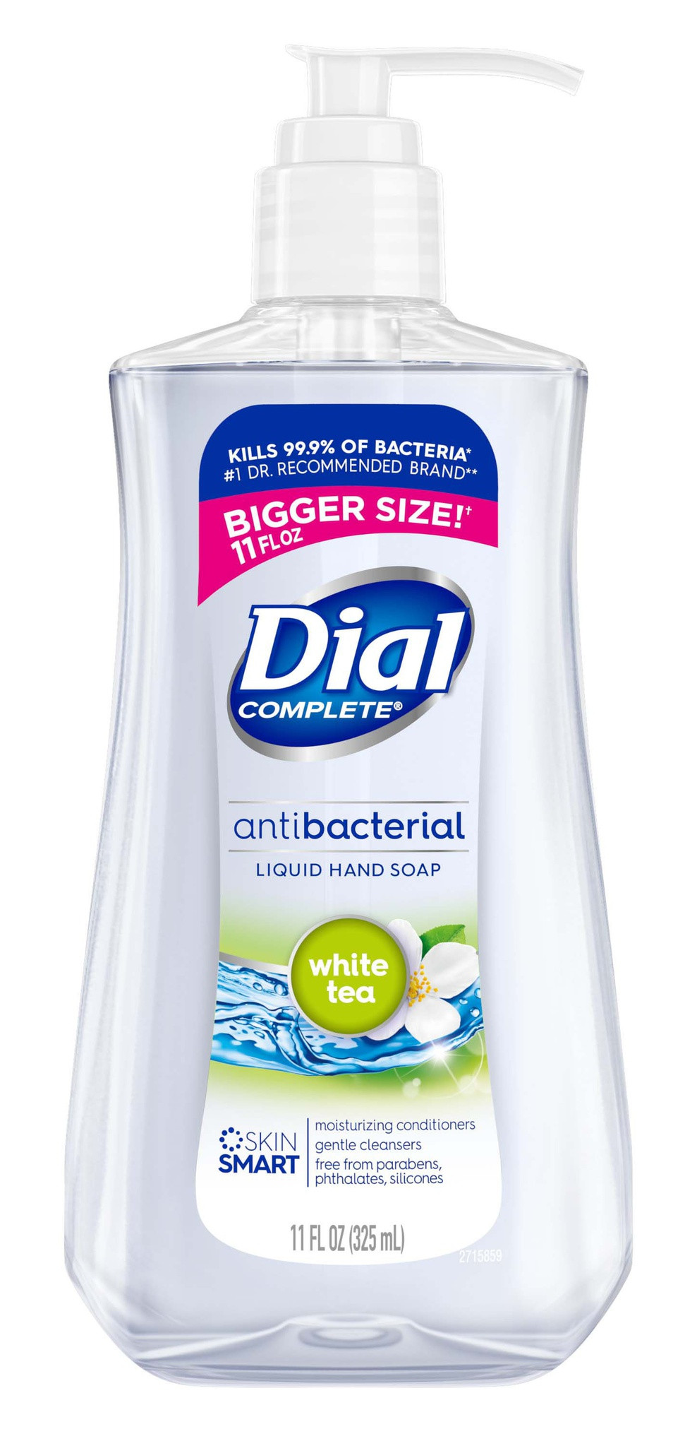 Full ingredients list Dial White Tea Antibacterial Soap