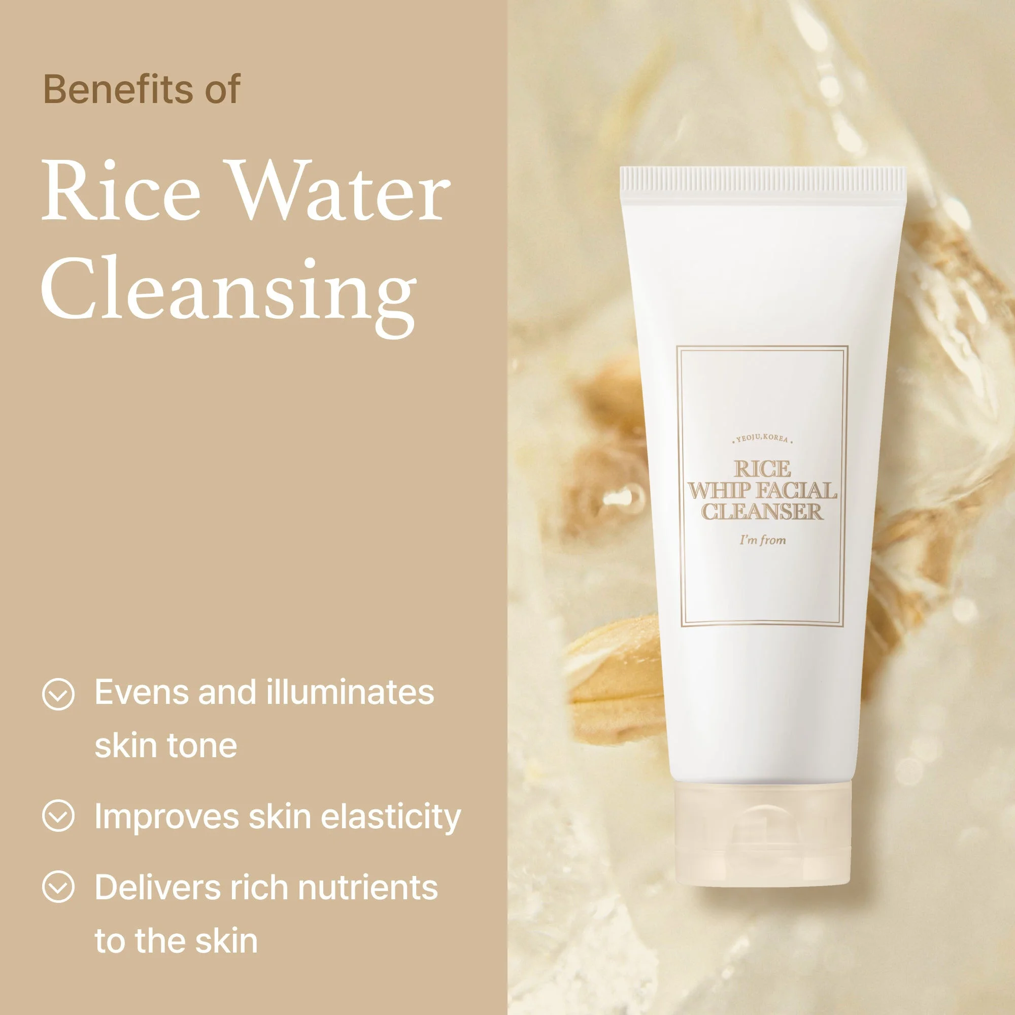 Sữa rửa mặt I'm From Rice Whip Facial Cleanser