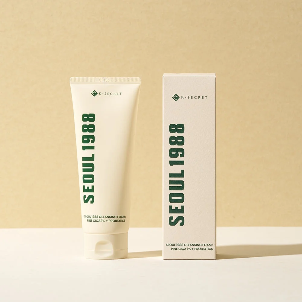 Sữa rửa mặt K-Secret Seoul 1988 Cleansing Foam : Pine Cica 1% + Probiotics