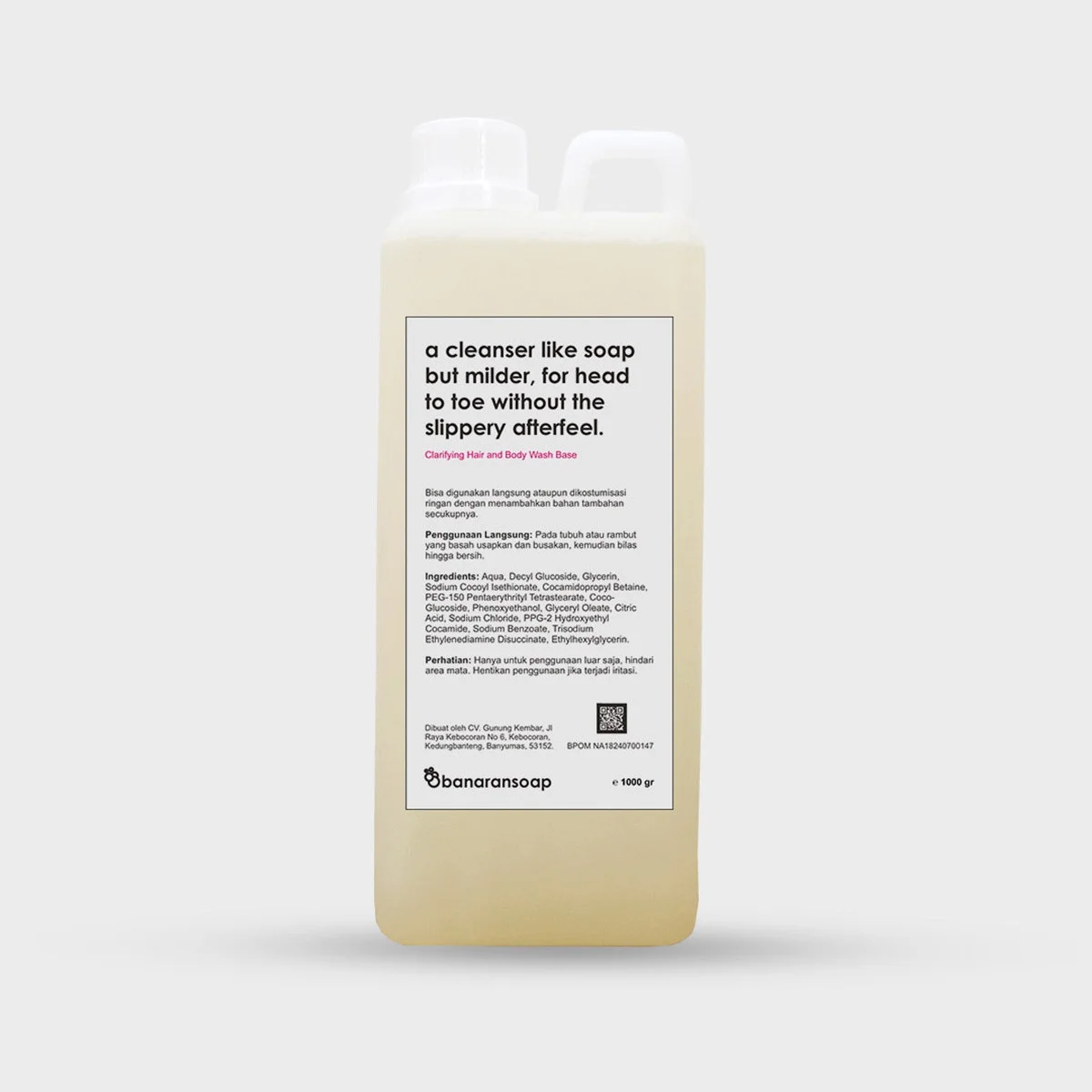 Sữa tắm banaransoap Clarifying Hair And Body Wash Base