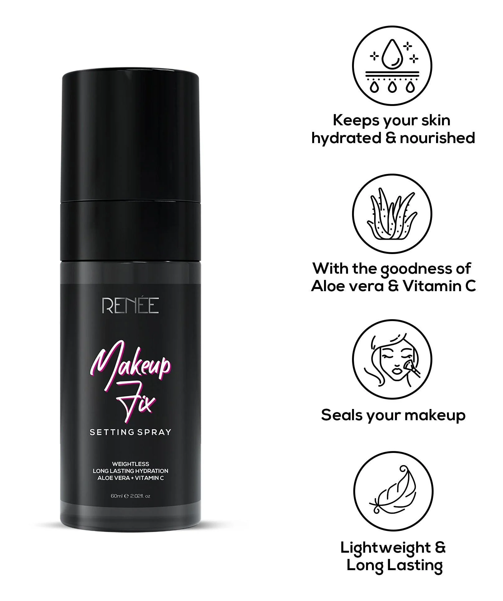 Xịt giữ makeup Renee Cosmetics Makeup Fix Setting Spray