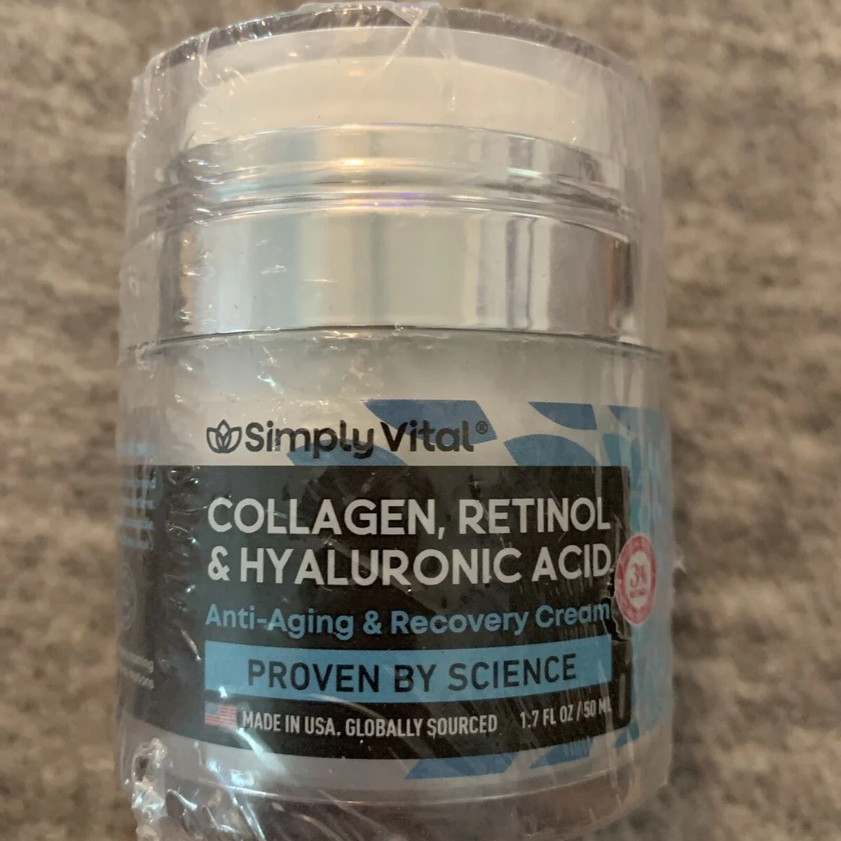 SimplyVital Collagen, Retinol, Hyaluronic Acid Anti-aging & Recovery Cream