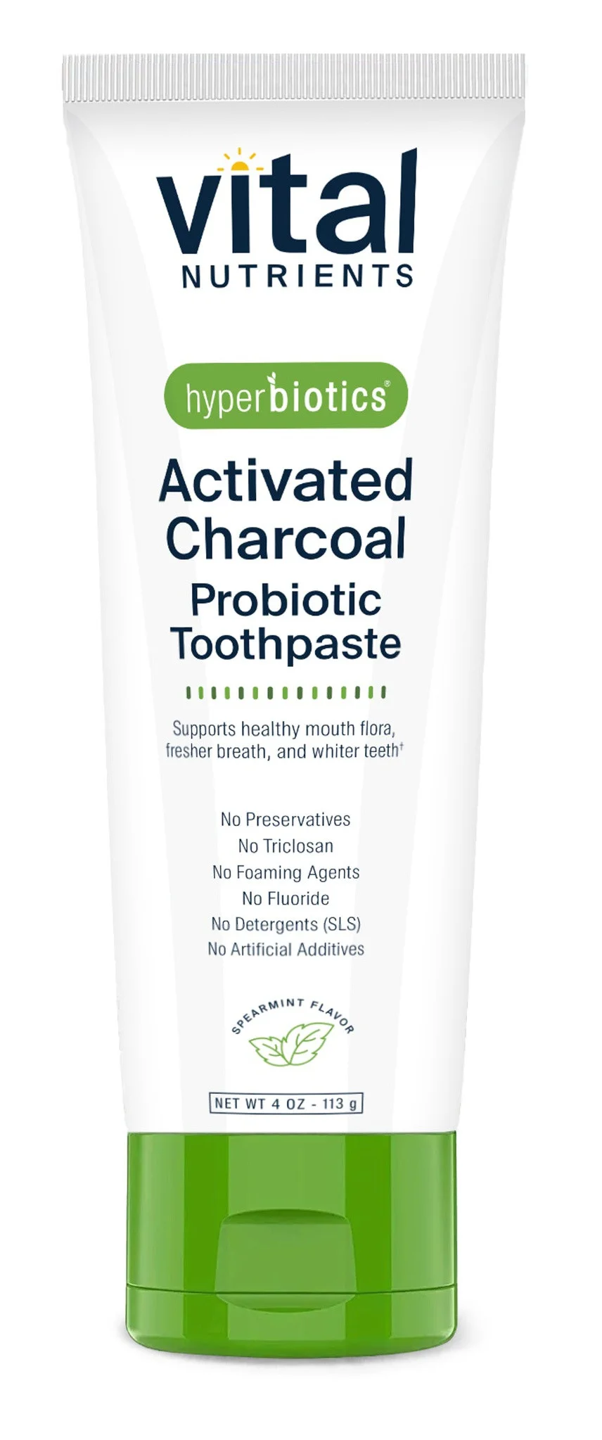 Vital Nutrients Activated Charcoal Probiotic Toothpaste