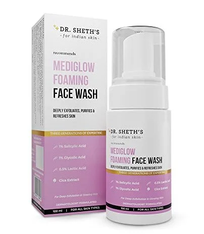 Sữa rửa mặt Dr Sheth Mediglow Foaming Face Wash