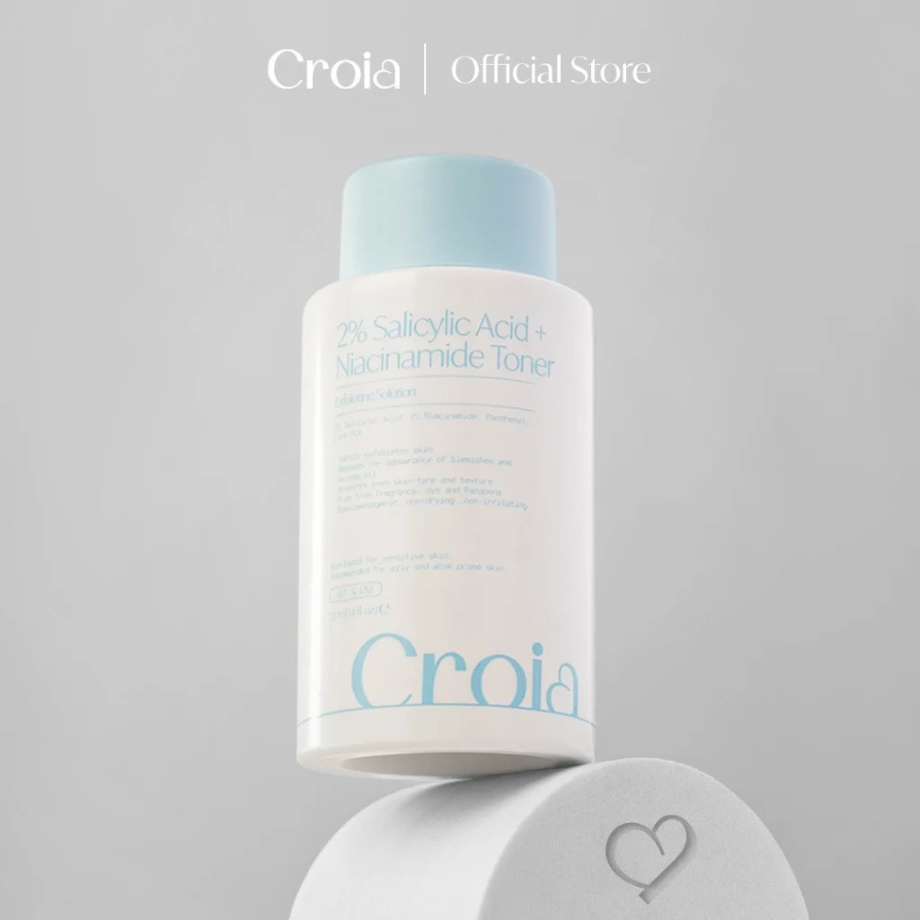Nước hoa hồng Croia 2% Salicylic Acid + Niacinamide Toner