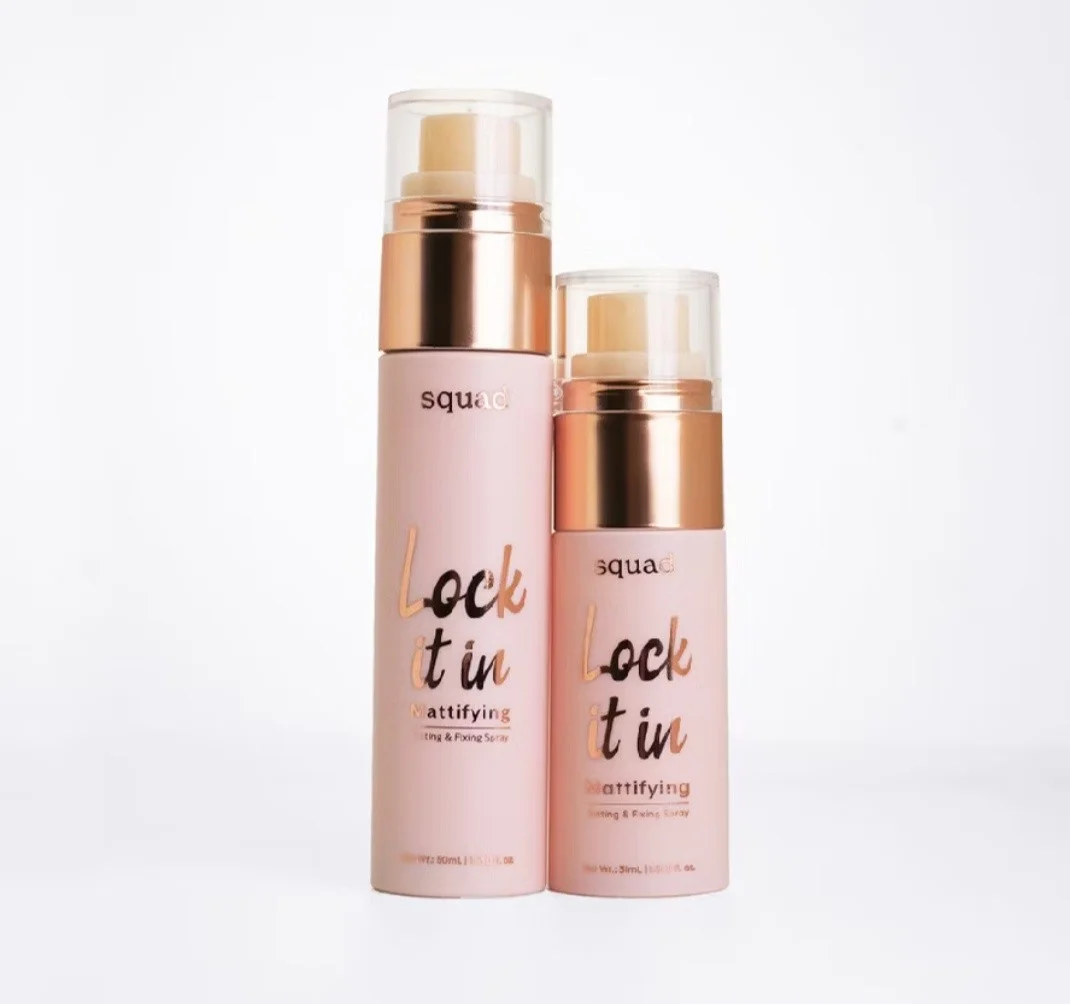 Xịt giữ makeup Squad cosmetics Lock It In Mattifying Setting And Fixing Spray