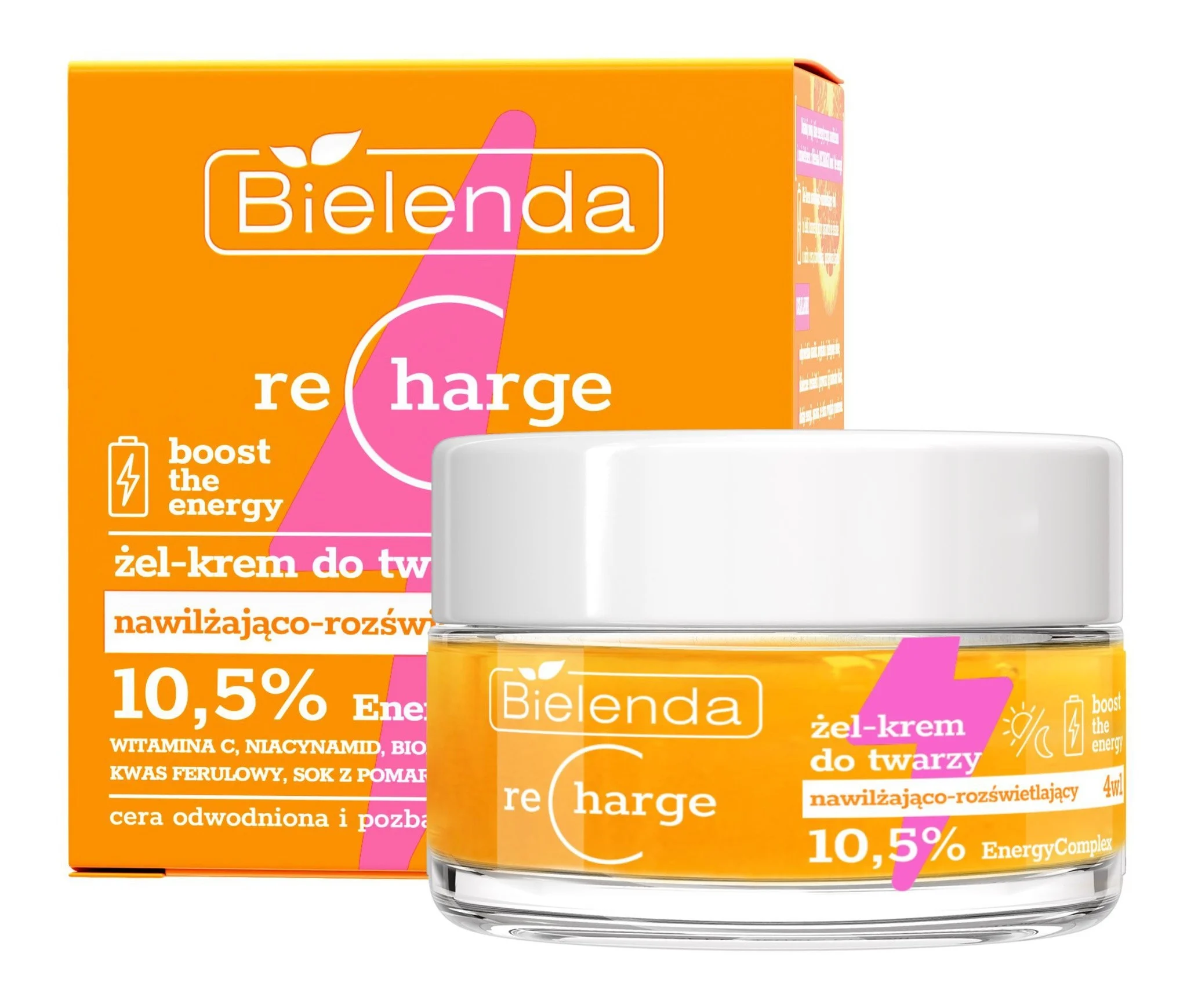 Dưỡng ẩm Bielenda Recharge Moisturizing And Illuminating Face Gel-Cream