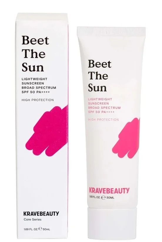 Kem chống nắng KraveBeauty Beet The Sun Lightweight Sunscreen Broad Spectrum SPF 50 Pa++++