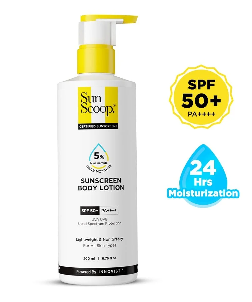 Sunscoop 5% Niacinamide Daily Moisture Sunscreen Body Lotion