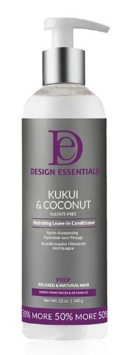 Dầu xả Design Essentials Kukui & Coconut Hydrating Leave-in Conditioner