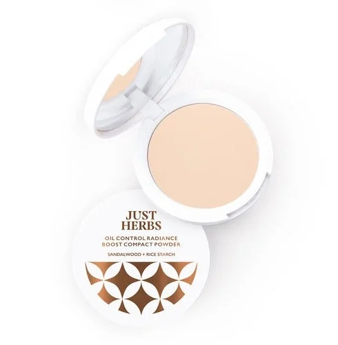 Phấn phủ Just Herbs Oil Control Radiance Booster Age Defying Compact Powder For Face Makeup
