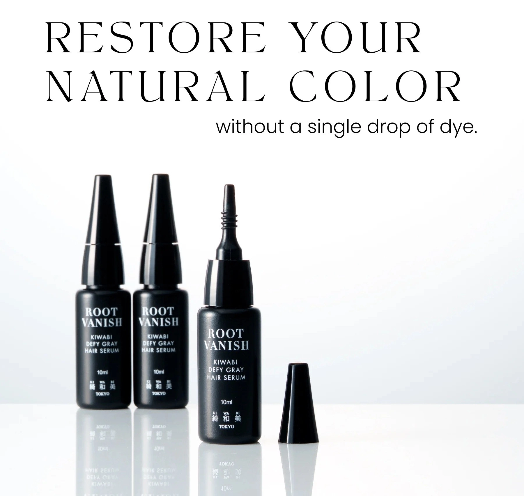 Kiwabi Defy Gray Hair Serum (reverse Grays)