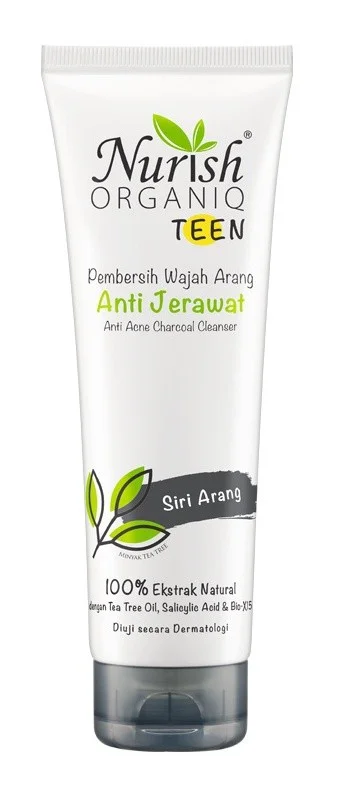 Sữa rửa mặt Nurish Organiq Teen Charcoal Clay Cleanser