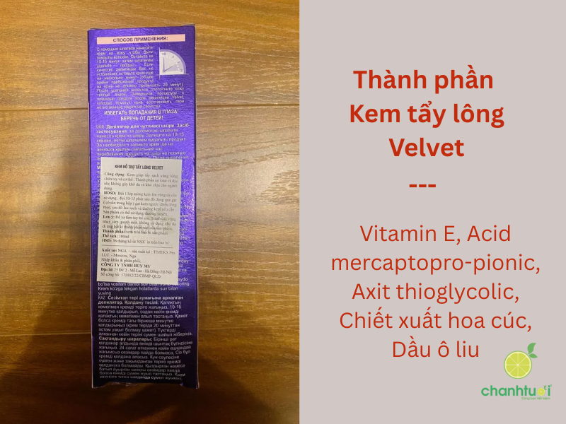 Kem tẩy lông Velvet (5)