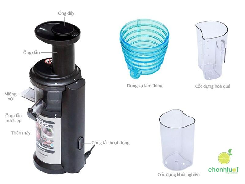 máy ép hoa quả chậm Panasonic MJ-L500SRA-1
