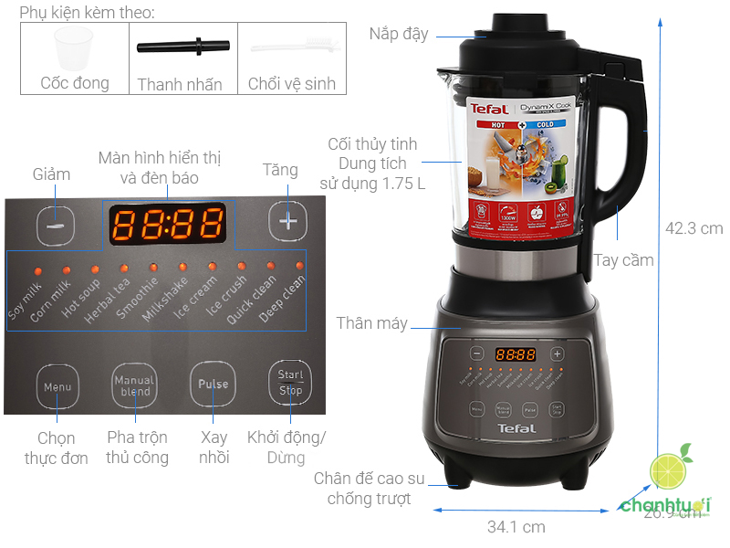 máy làm sữa hạt Tefal Bl967b66 (2)