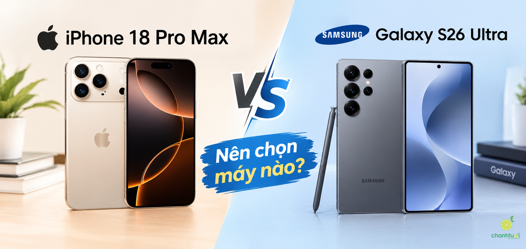 So sánh iPhone 18 Pro Max và Galaxy S26 Ultra: nên chọn máy nào?