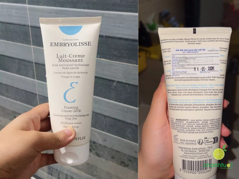 sữa rửa mặt Embryolisse (4)