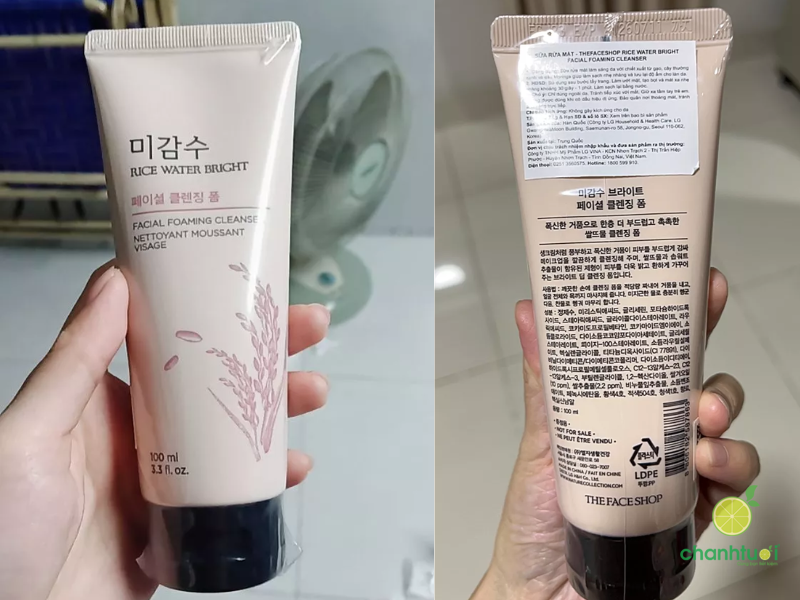 sữa rửa mặt gạo The Face Shop (3)