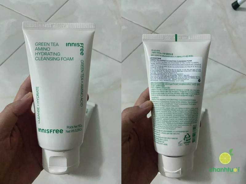 Sữa rửa mặt innisfree trà xanh (1)