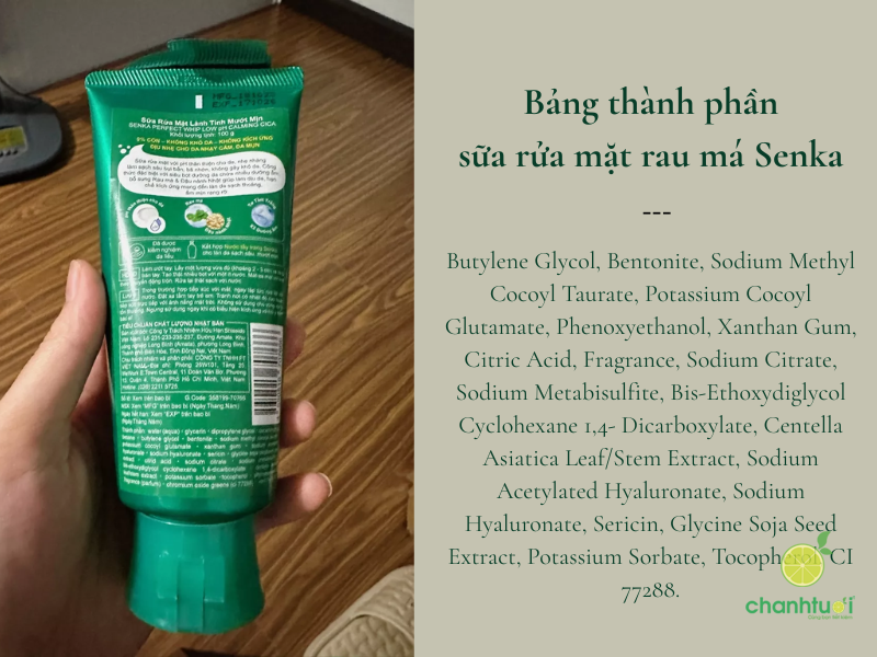sữa rửa mặt rau má Senka (2)