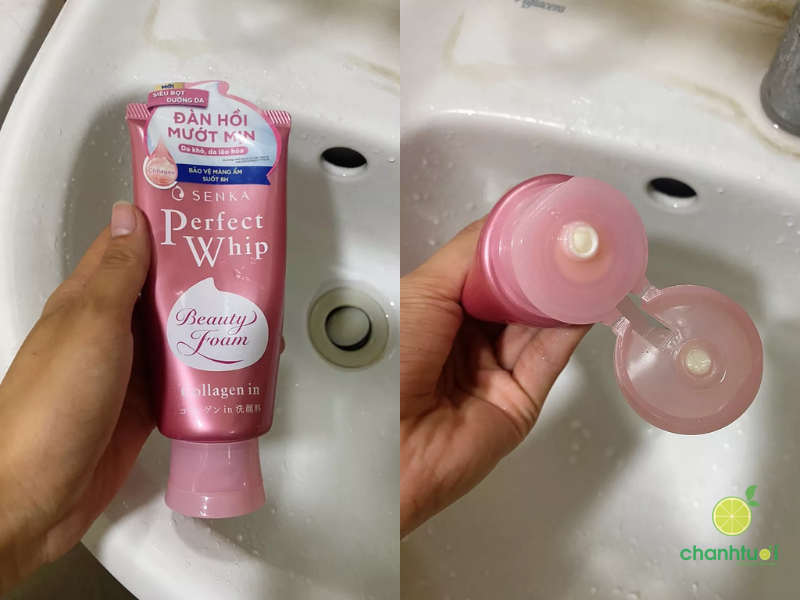 Sữa rửa mặt Senka hồng (4)