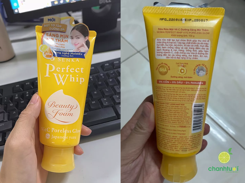 Sữa rửa mặt Senka màu vàng (2)
