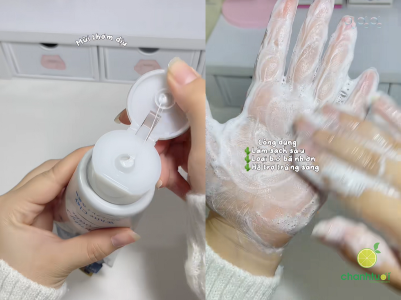 sữa rửa mặt Senka trắng (5)