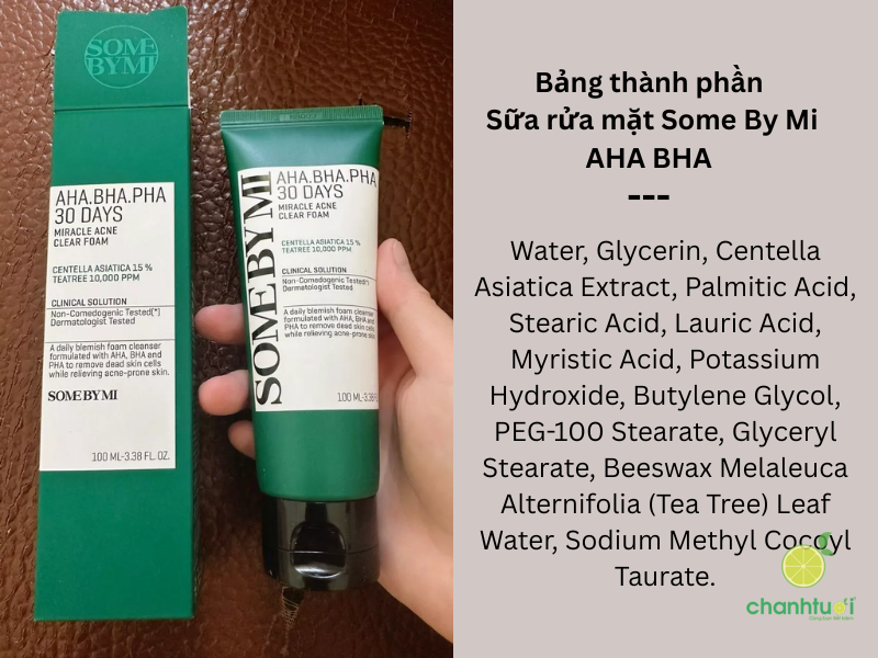Sữa rửa mặt Some By Mi AHA BHA (2)
