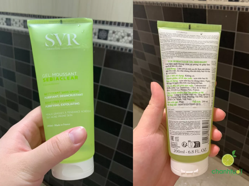 sữa rửa mặt SVR Sebiaclear Gel Moussant (1)
