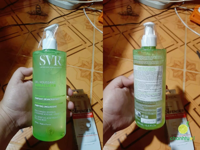 sữa rửa mặt SVR Sebiaclear Gel Moussant (2)