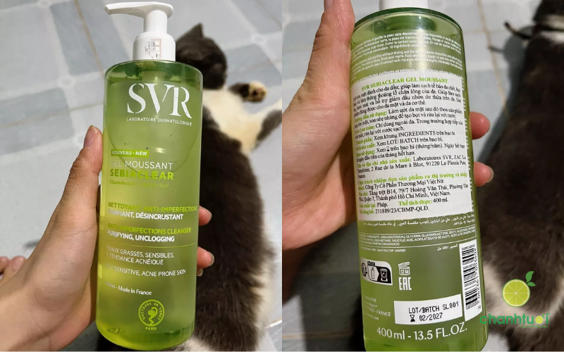 sữa rửa mặt SVR Sebiaclear Gel Moussant (3)