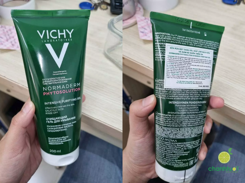 sữa rửa mặt Vichy Normaderm Phytosolution Intensive Purifying Gel (2)