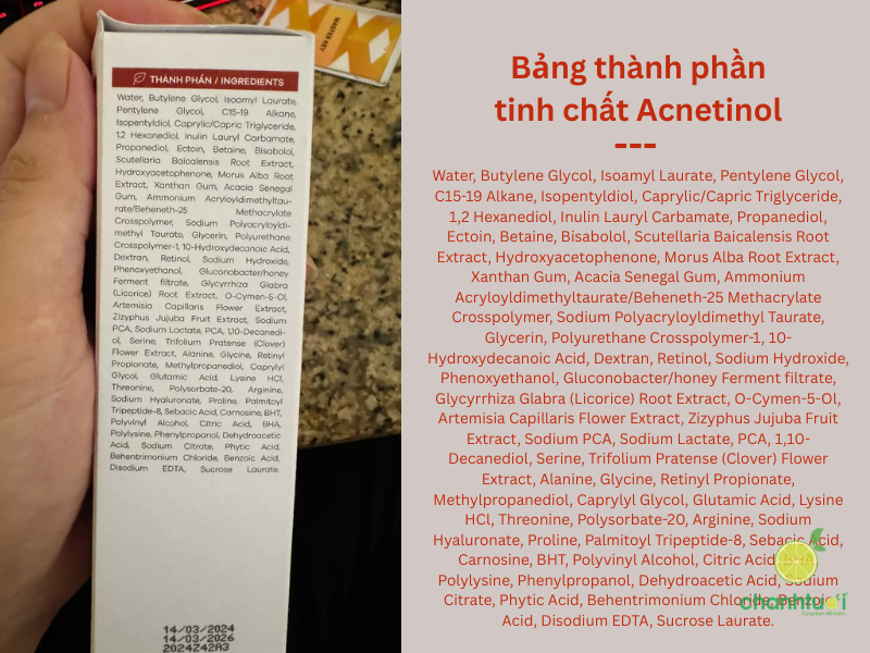tinh chất Acnetinol (2)
