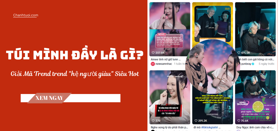 Túi mình đầy là gì? Giải mã trend "hệ người giàu" của AMEE và B Ray
