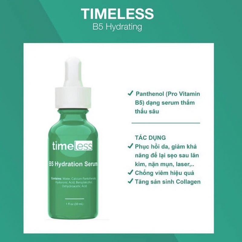 Tinh chất dưỡng ẩm - Se khít chân lông, phục hồi da Serum Vitamin B5
