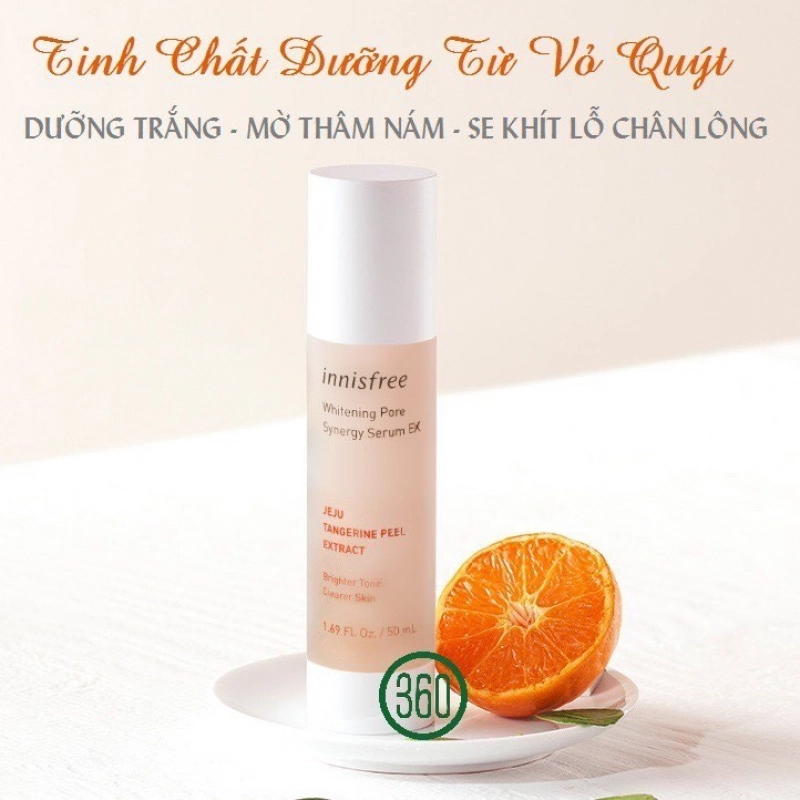 Tinh Chất Dưỡng Trắng Da, Se Khít Lỗ Chân Lông – Innisfree Brightening Pore Serum 30ml
