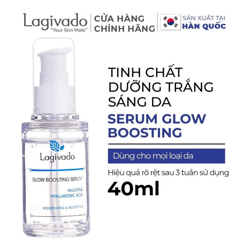 Tinh chất Serum dưỡng da trắng sáng, se khít lỗ chân lông Hàn Quốc Lagivado Glow 40 ml