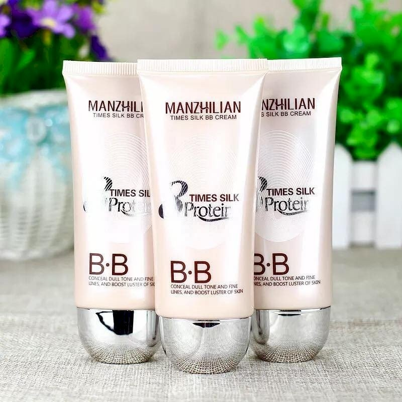 Kem Nền BB Cream Collagen MANZHILIAN 8 Times Silk Protein