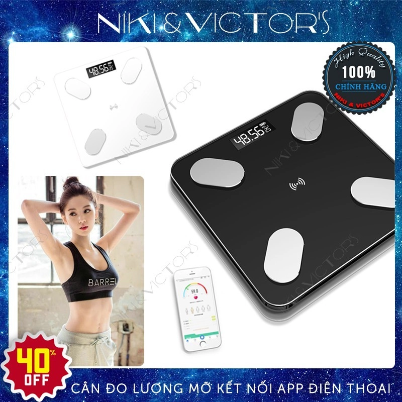 Cân sức khỏe điện tử đo lượng mỡ NIKI & VICTOR'S