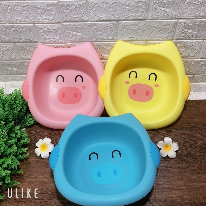 Chậu rửa mặt hình chú heo đáng yêu