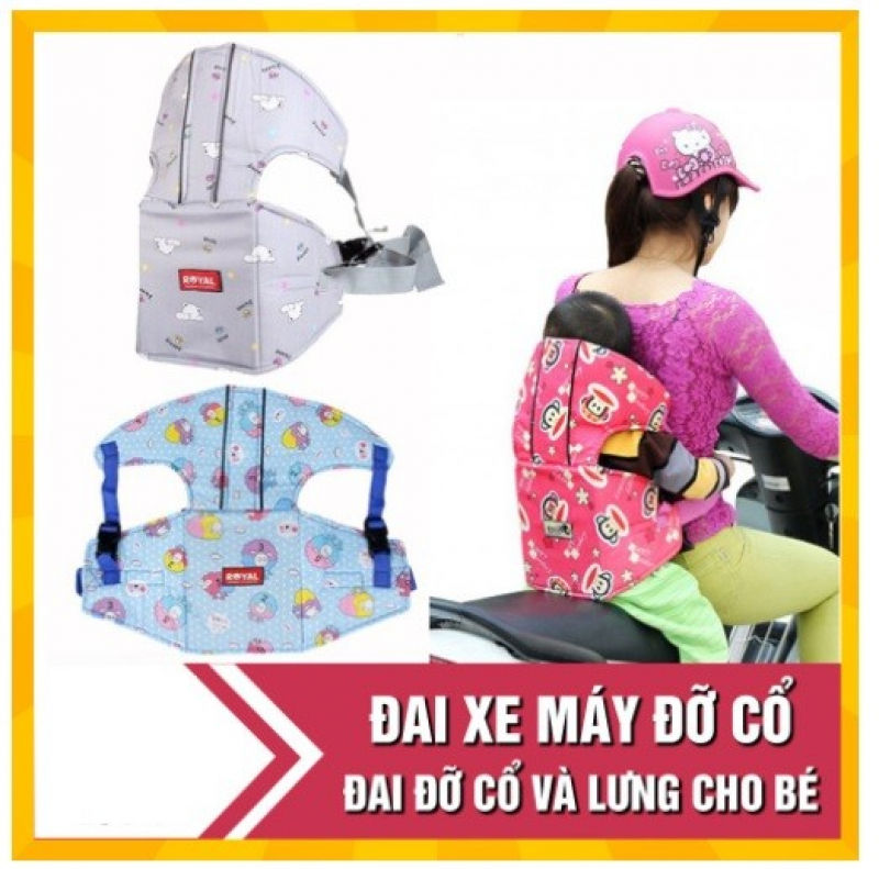 Đai xe máy đỡ cổ an toàn cho bé