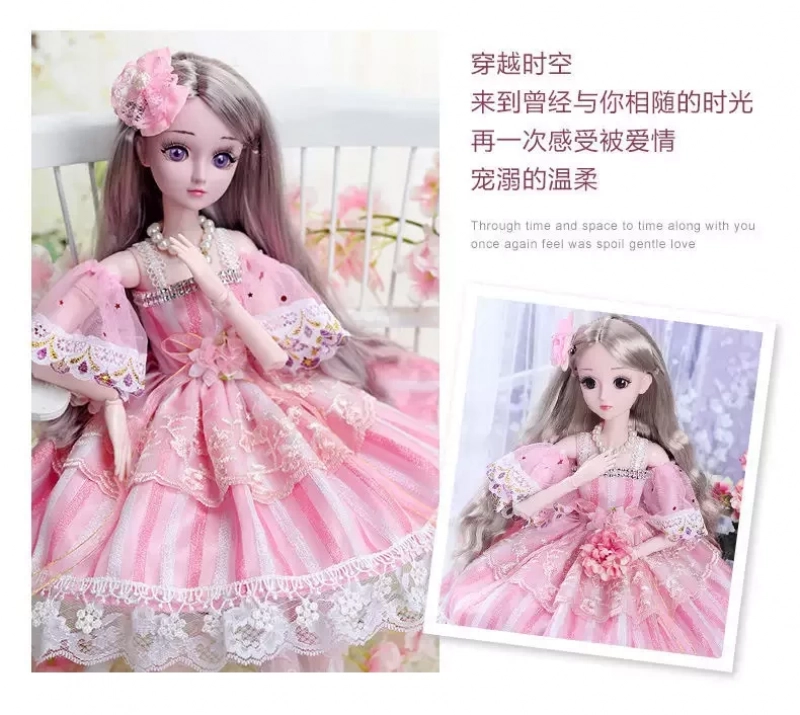 Đồ Chơi Búp Bê Barbie Công Chúa Có Khớp Cao Kèm Phụ Kiện Cho Bé